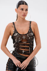 TRY ME DISTRESSED TANK