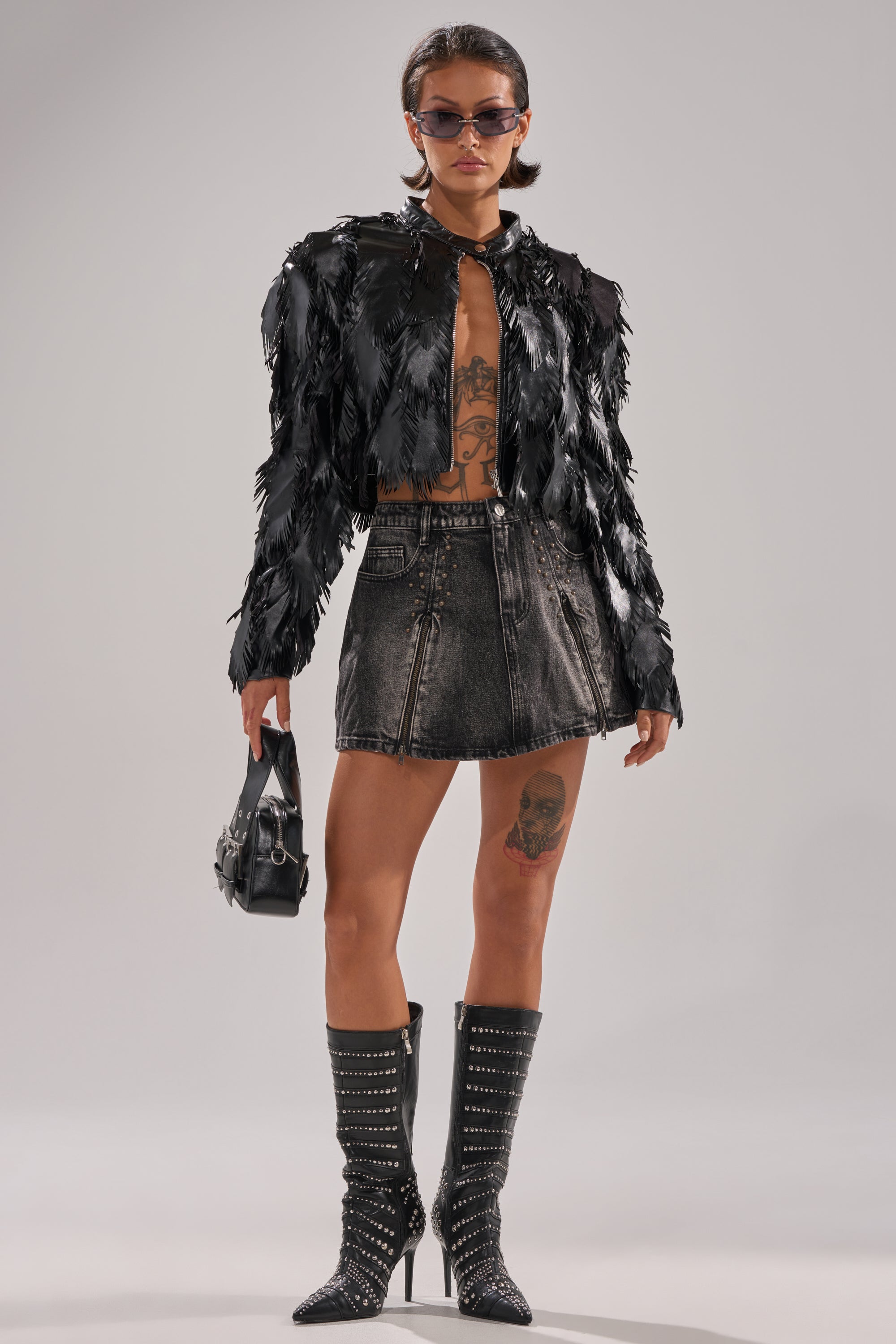 AVANT GARDE LASER CUT BOMBER