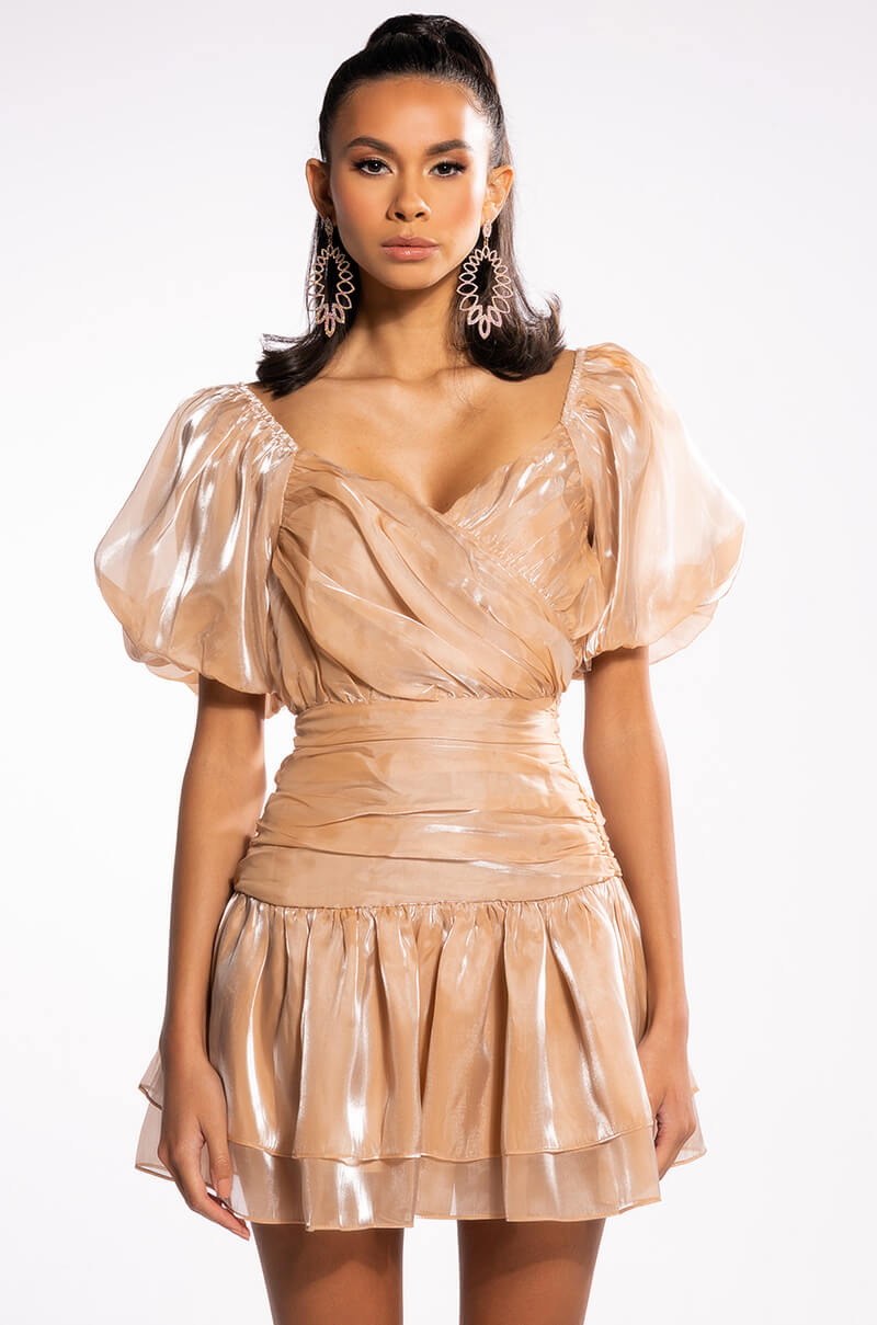 A DREAM WILL DO SHINE MINI DRESS