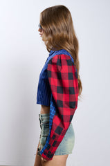 ALL DIFFERENT DIRECTIONS BUTTON UP BLOUSE