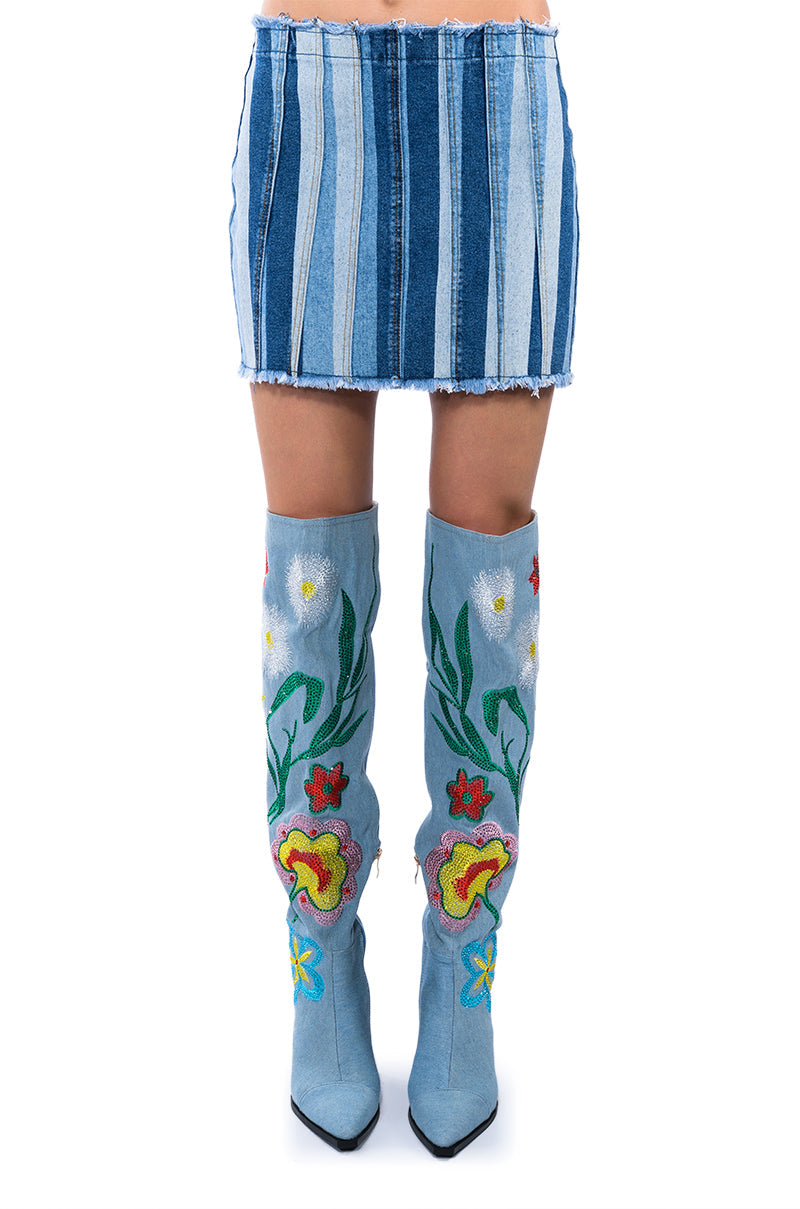 ALL THINGS DENIM MINI SKIRT