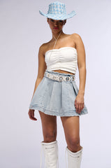 ANYTHING BUT BASIC RUCHED TUBE TOP