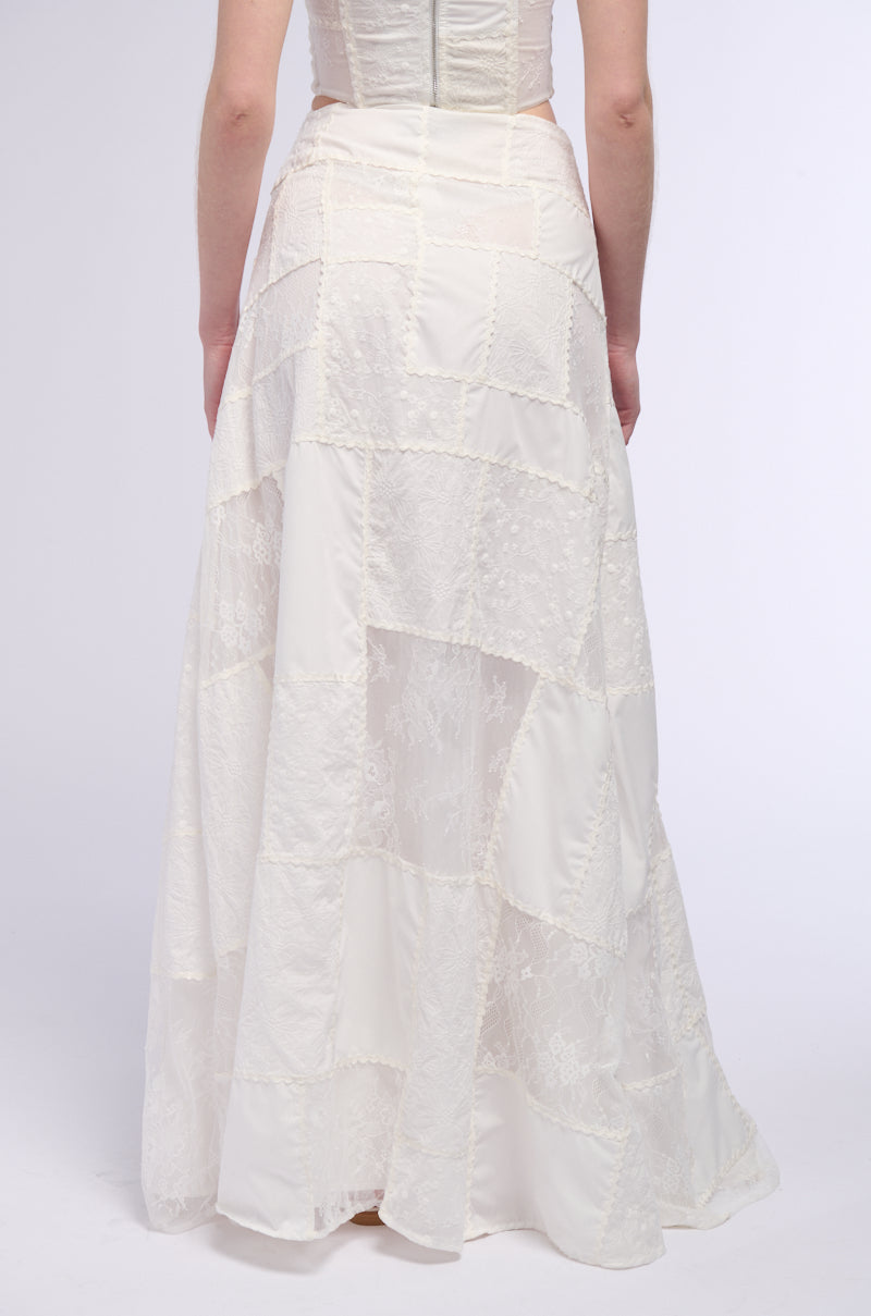 AURA PATCHWORK MAXI SKIRT
