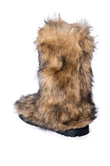 AZALEA WANG ASPEN FURRY BROWN MULTI BOOTIE
