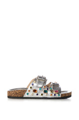 AZALEA WANG BAYLEAVES SILVER EMBELLISHED SANDAL