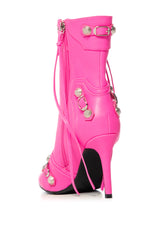 AZALEA WANG BROOKLYN HOTPINK BOOTIE