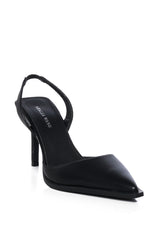 AZALEA WANG MAC BLACK PU PUMP