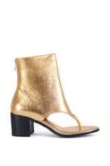 AZALEA WANG GRAYSON GOLD GLADIATOR SANDAL