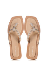 AZALEA WANG IVELLA SILVER ROPE SANDAL