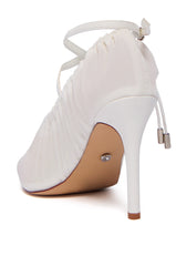 AZALEA WANG JUBILANCE WHITE MESH CINCH PUMP
