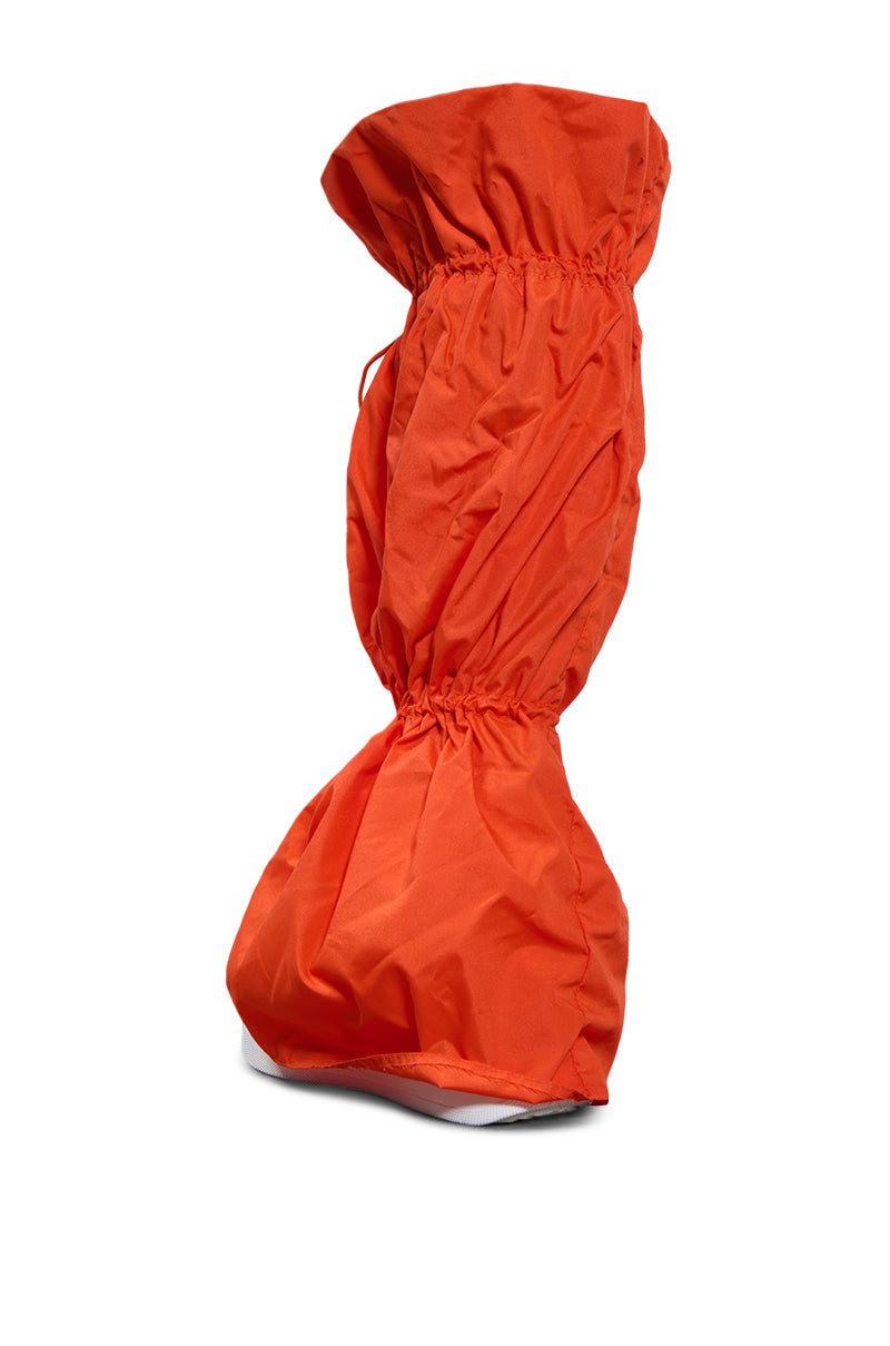 AZALEA WANG OSWIN ORANGE CINCHED NYLON BOOTIE