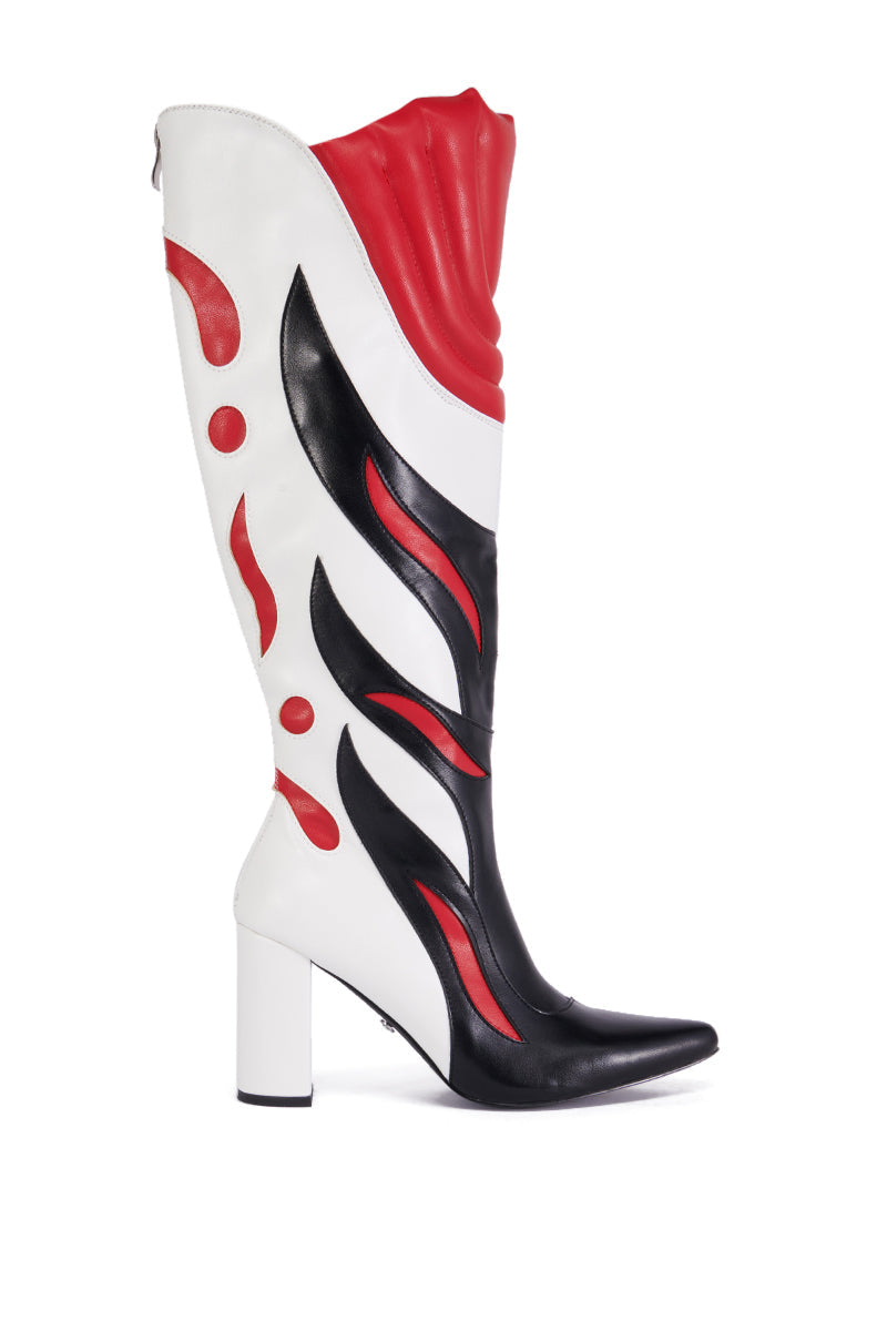AZALEA WANG SADRIA RED SPEEDRACER BOOT