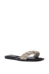 AZALEA WANG TAMBOURINE BLACK SANDAL