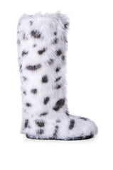 AZALEA WANG TUNDRA FURRY OVER THE KNEE BOOTS IN MULTI