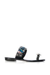 AZALEA WANG WHIMSEY BLUE RHINESTONE SANDAL