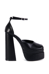 AZALEA WANG YUFFIE BLACK PLATFORM PUMP