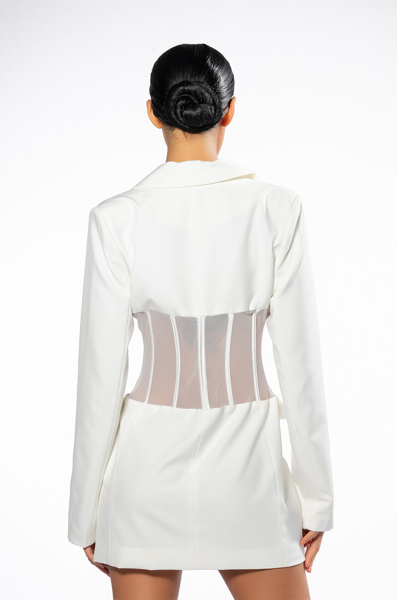 BEIBS IN THE TRAP CORSET BLAZER