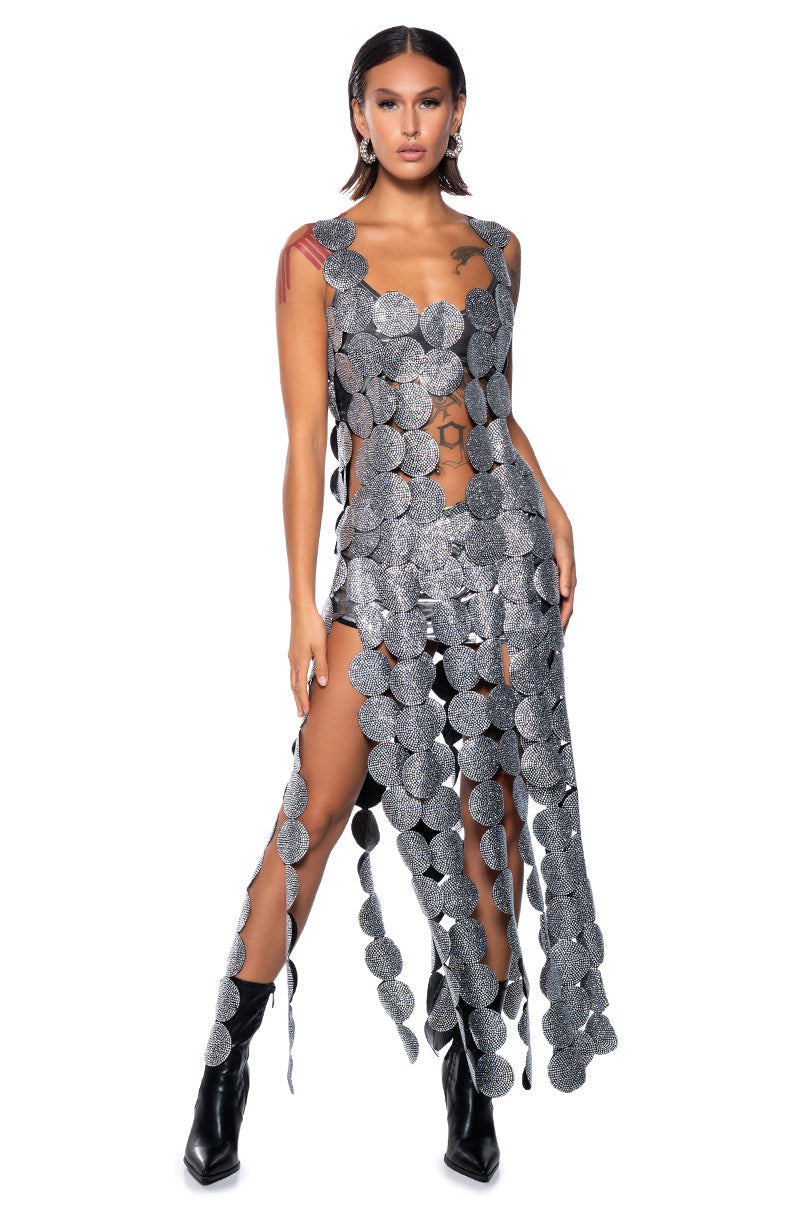 BENEATH THE SURFACE EMBELLISHED SLEEVELESS TOP