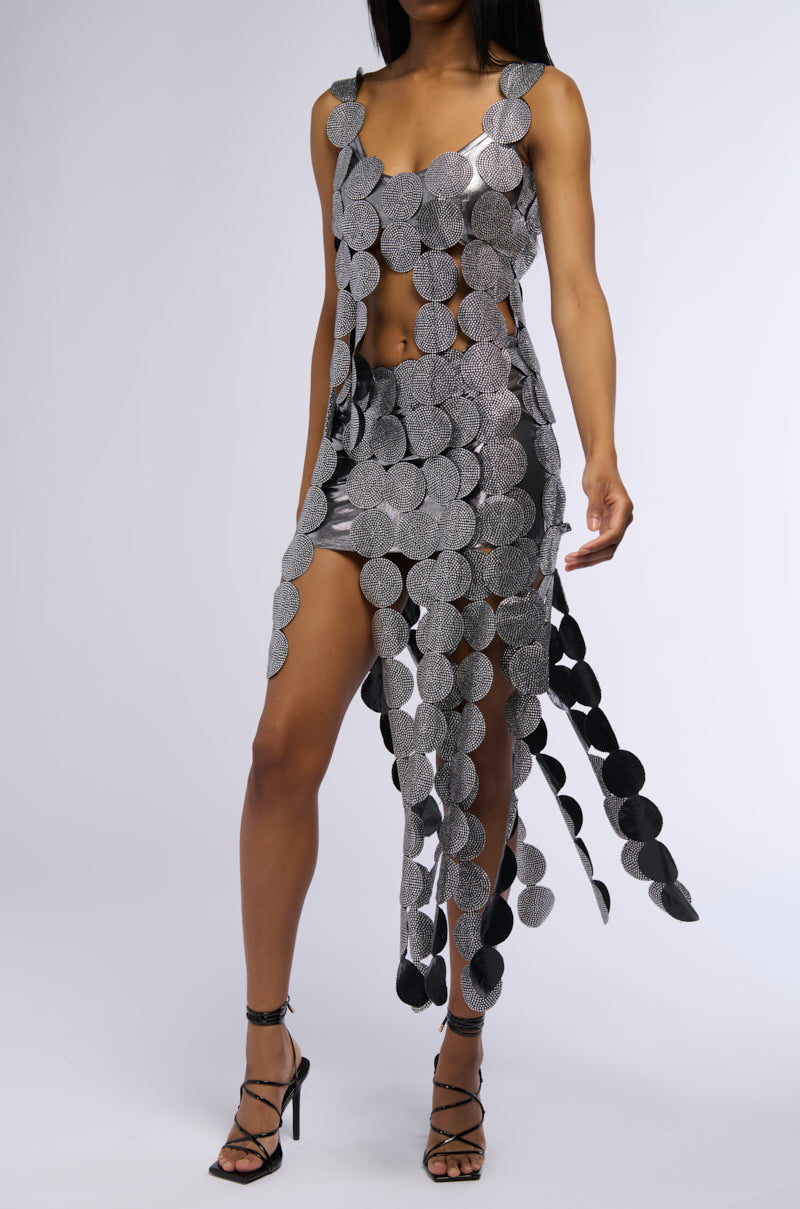 BENEATH THE SURFACE EMBELLISHED SLEEVELESS TOP