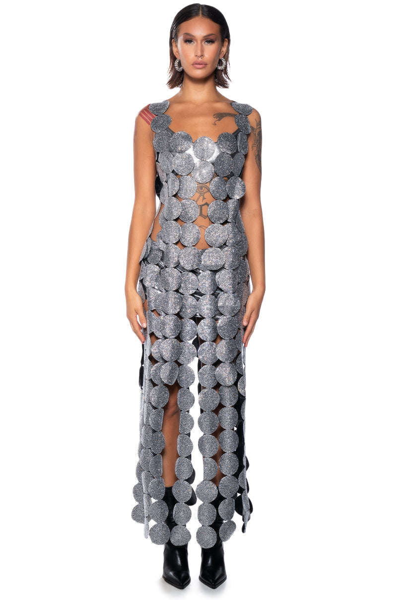 BENEATH THE SURFACE EMBELLISHED SLEEVELESS TOP