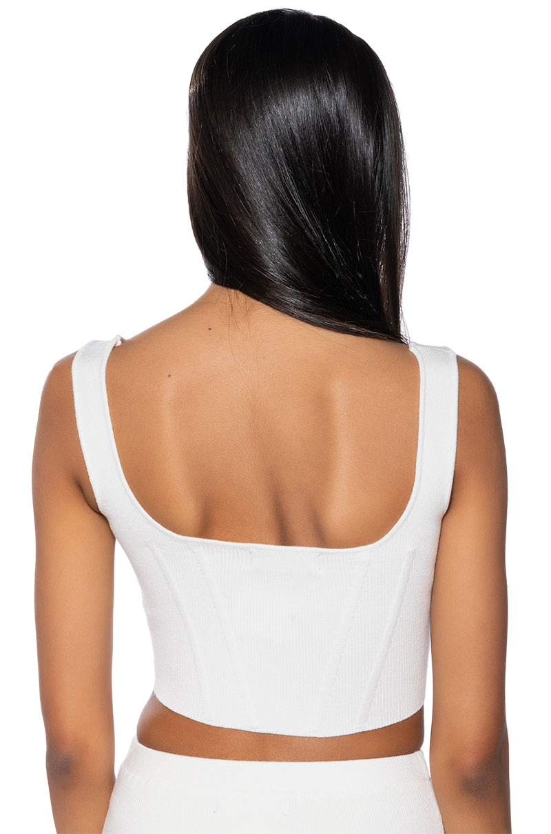 BIG MOOD FITTED CORSET TOP