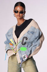 BRIGHT SIDE MIX KNIT CARDIGAN