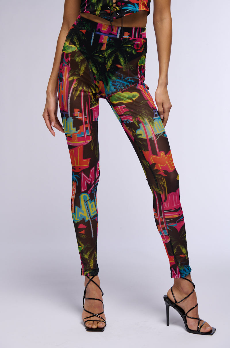 CALIFORNIA LOVE MESH HIGH WAIST LEGGING