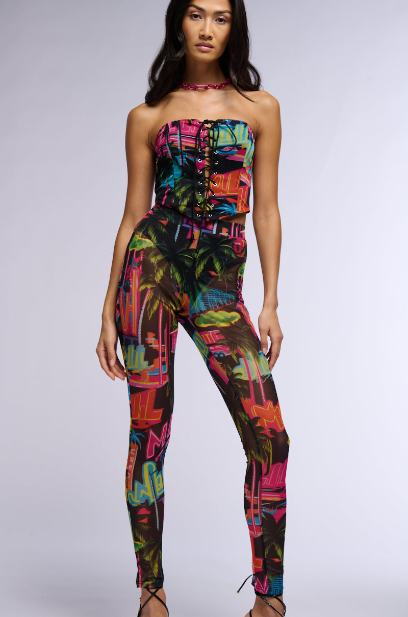 CALIFORNIA LOVE MESH HIGH WAIST LEGGING