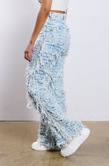 CALL ME CRAZY DISTRESSED DENIM PANT
