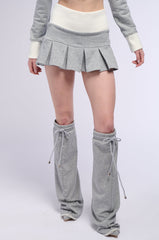 CALL ME MAYBE PLEATED MINI SKIRT