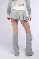 CALL ME MAYBE PLEATED MINI SKIRT