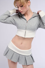 CALL ME MAYBE PLEATED MINI SKIRT