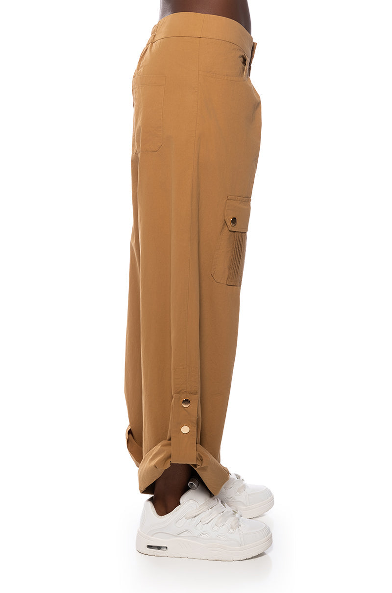 CARGO CHIC WIDE LEG PANTS