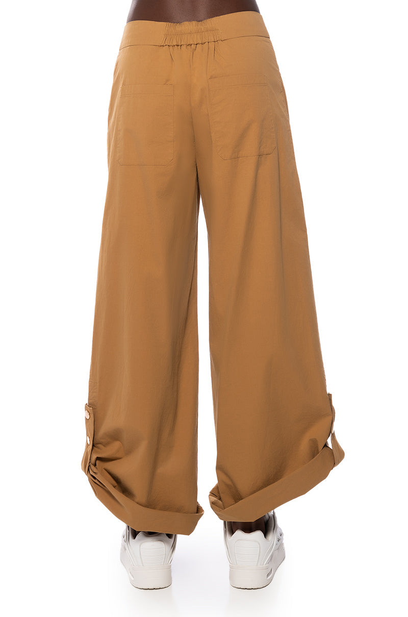 CARGO CHIC WIDE LEG PANTS