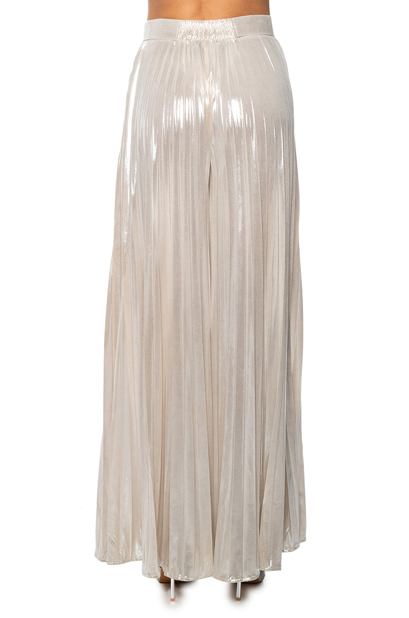 CHAMPAGNE POP PLEATED PANT