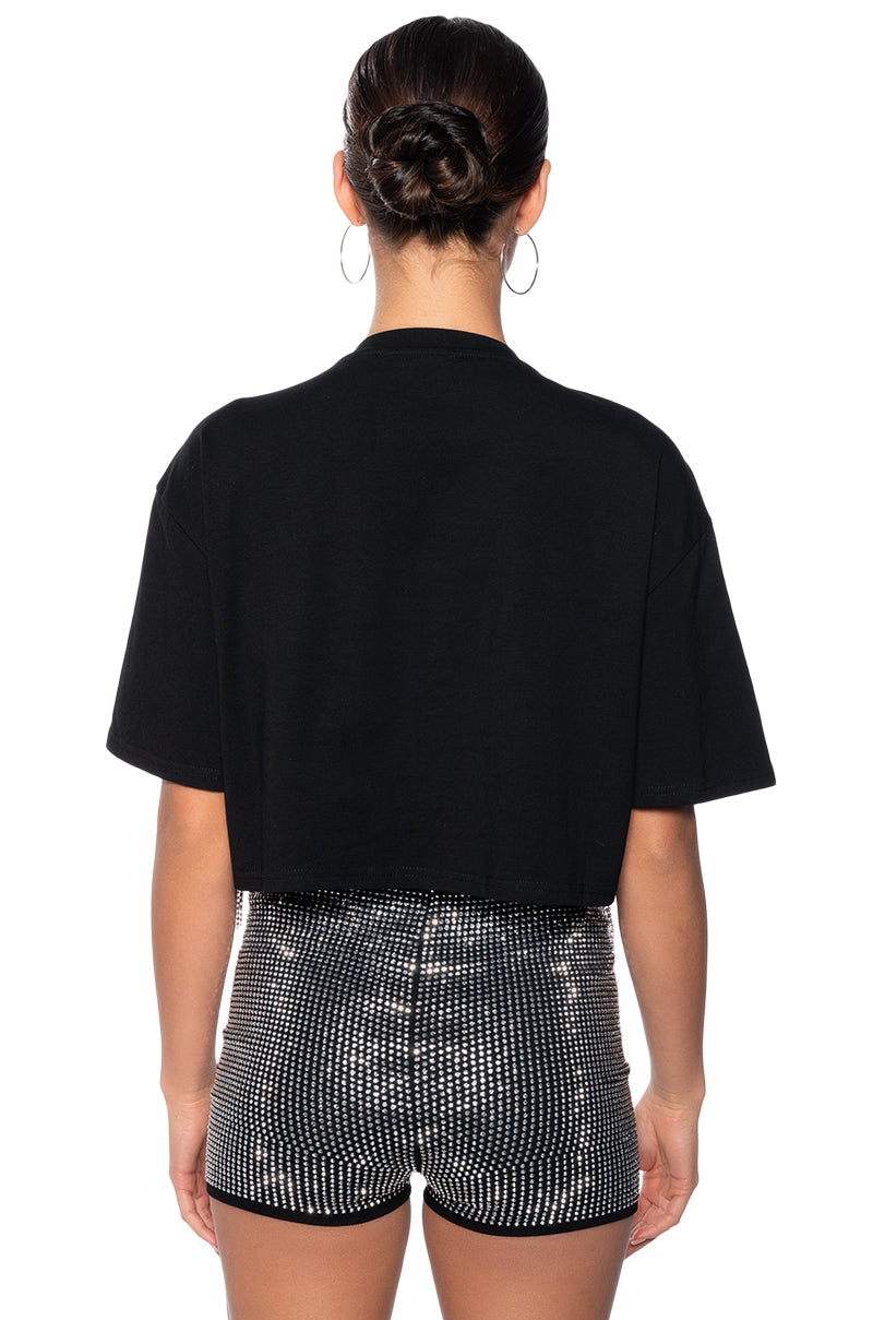 CHROME DANCER RHINESTONE TSHIRT