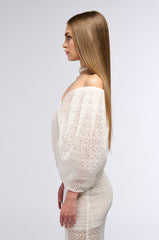 COVER ME IN FLOWERS LACE BOW TOP