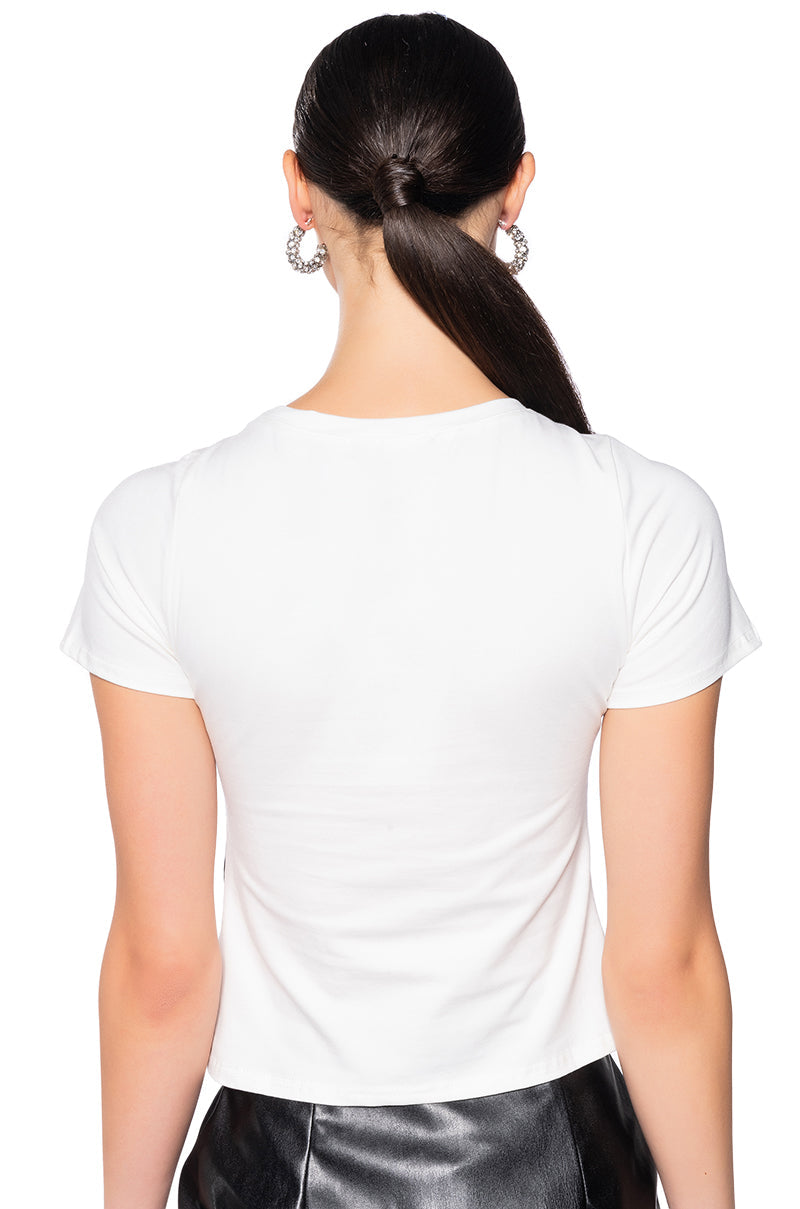 DANNI EMBELLISHED CORSET TSHIRT