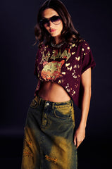 DEF LEPPARD ULTRA CROP GRAPHIC T-SHIRT