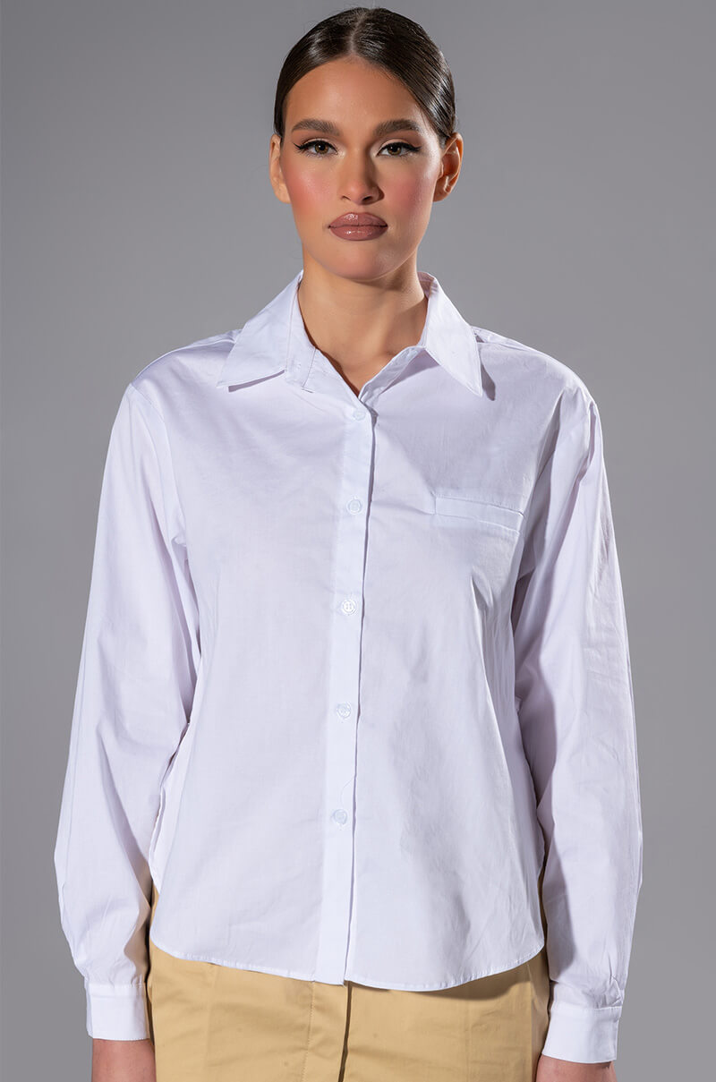 EASY POPLIN EVERYDAY BLOUSE