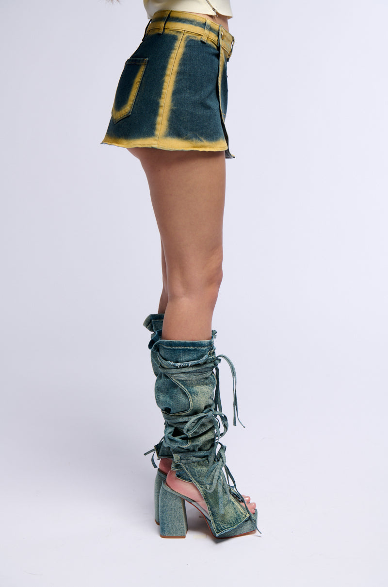 ECHO DENIM MINI SKIRT