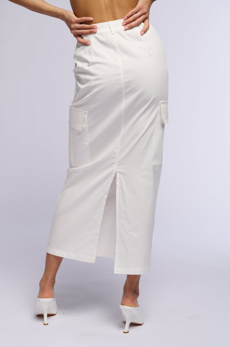 EFFIE CARGO MAXI SKIRT