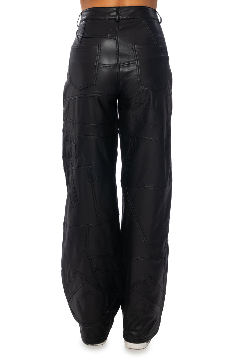 EXTREME STRETCH PATCHWORK WIDE LEG PANT