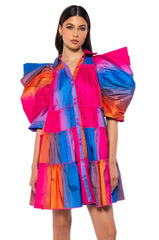 FALL IN LOVE COLLARED MINI DRESS