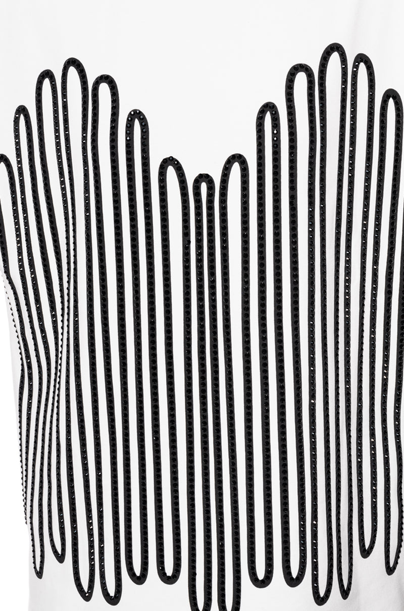 FIGHT THE FEELING EMBELLISHED GRAPHIC T SHIRT