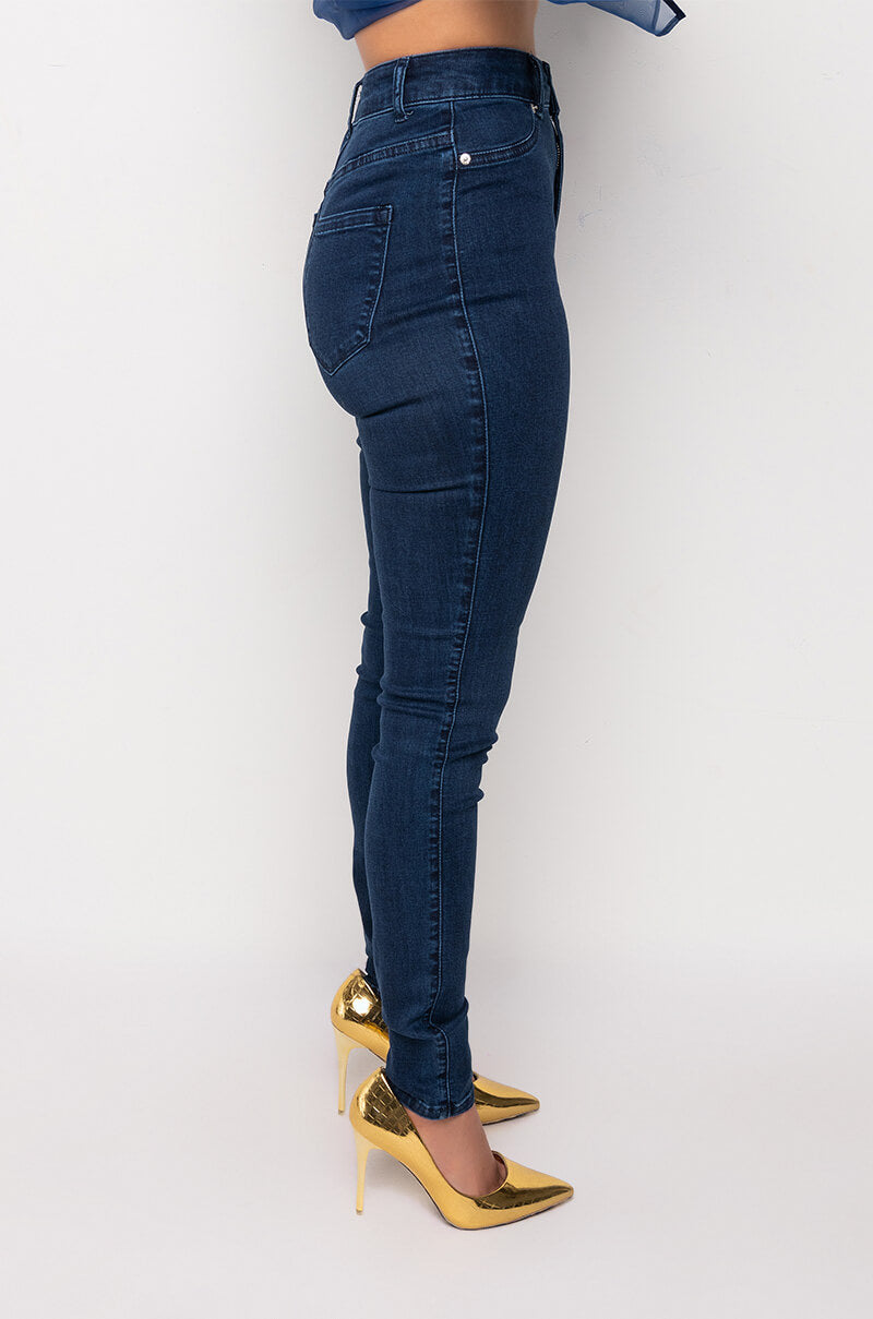 FLEX-FIT HIGH WAISTED SUPER STRETCHY SKINNY JEANS