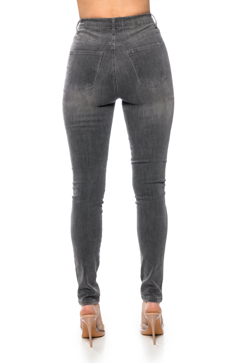 FLEX-FIT HIGH WAISTED SUPER STRETCHY SKINNY JEANS