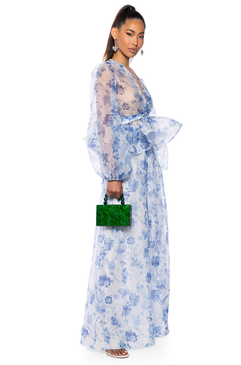 GARDENIA SATIN PALAZZO PANT