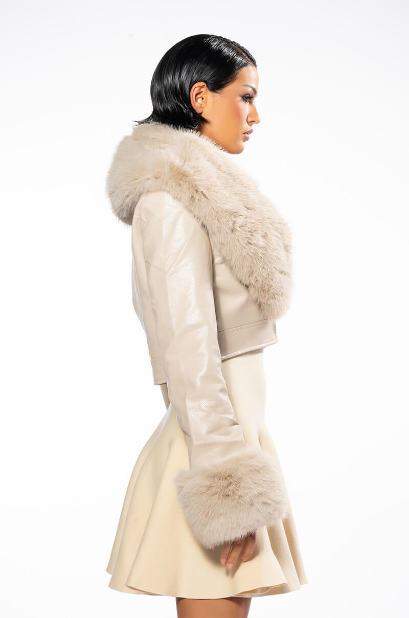 GISELE CROP MOTO BLAZER