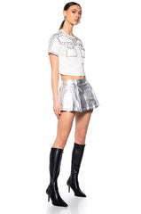 GRACELYN EMBELLISHED T SHIRT